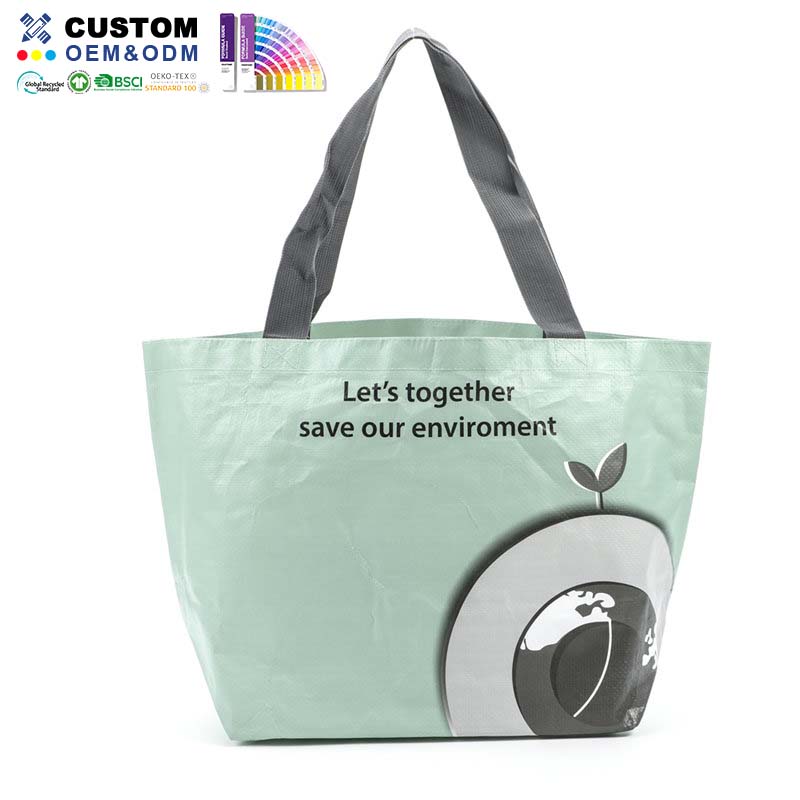 PP Dệt Shopper Tote W Tay cầm rộng